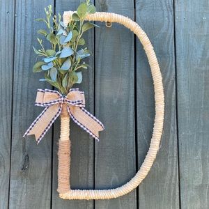 Cornstalk monogram decor letters